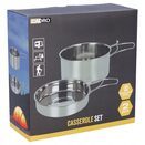 Menażka turystyczna stalowa harcerska wojskowa garnek i patelnia kempingowa