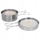 Menażka turystyczna stalowa harcerska wojskowa garnek i patelnia kempingowa