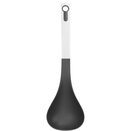 Chochla do zupy i sosu łyżka wazowa stalowa czarna nabierka 32 cm