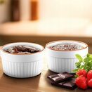 Kokilki do zapiekania ceramiczne żaroodporne z pokrywkami zestaw 2 szt