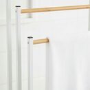 Stojak na ręczniki wieszak stojący podłogowy łazienkowy biały 3 poziomowy