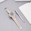 Zegarek sportowy beżowy elektroniczny cyfrowy retro alarm stoper unisex