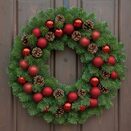 Bombki choinkowe małe 5 cm czerwone zestaw 16 sztuk nietłukące ozdoby