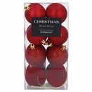 Bombki choinkowe małe 5 cm czerwone zestaw 16 sztuk nietłukące ozdoby