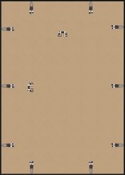 Rama aluminiowa czarna B2