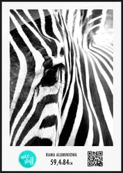 Rama aluminiowa czarna A1