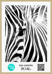 Rama aluminiowa złota A3