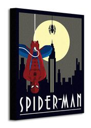 Marvel Deco (Spiderman Hanging) - Obraz na płótnie