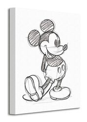 Mickey Mouse (Sketched Single) - Obraz na płótnie