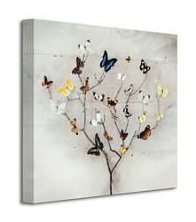 Tree Of Butterflies - Obraz na płótnie