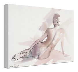 Kobiecy szkic - obraz na płótnie