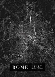 Rzym Mapa Miasta - plakat A2