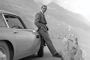 James Bond Connery Aston Martin - plakat