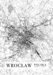 Wrocław Mapa Miasta - plakat A3