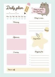 Pusheen - planer dzienny