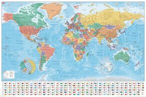 Mapa Świata 2020 - plakat