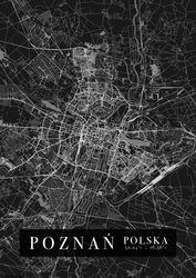 Poznań Mapa Miasta - plakat A2