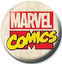 Marvel Comics Logo Napis - przypinka