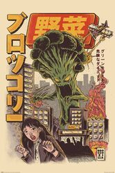 Ilustrata Broccozilla - plakat