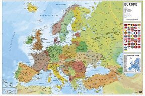 Mapa Europy - plakat