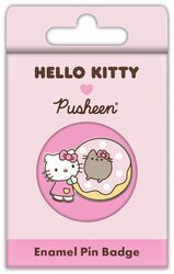 Pusheen Hello Kitty - przypinka