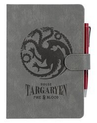 Gra o Tron Targaryen Ród Smoka - notes w kropki A5 180 kartek z długopisem
