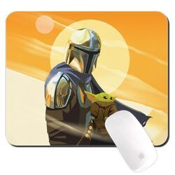 Star Wars The Mandalorian and Gorgu - podkładka pod myszkę