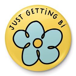 The Peach Fuzz Getting Bi - przypinka