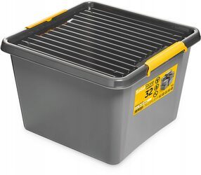 Pudło pojemnik organizer plastikowy pokrywa 32l