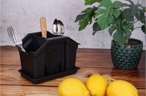 Ociekacz na sztućce przybory pojemnik przybornik