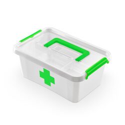 Apteczka pojemnik na leki organizer 4,5l + wkład