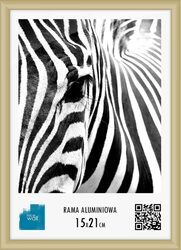 Rama aluminiowa złota A5