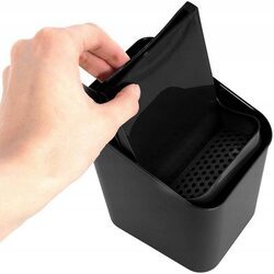 Ociekacz na sztućce czarny suszarka organizer