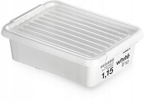 Organizer pojemnik plastikowy box pokrywa 1,15l