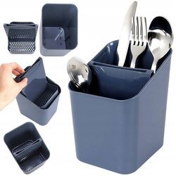 Organizer ociekacz na sztućce szary suszarka
