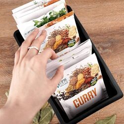 Organizer pojemniki na przyprawy zioła torebki