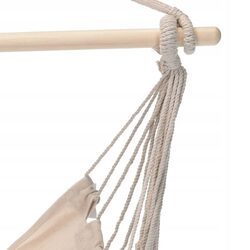 Hamak brazylijski fotel podwieszany huśtawka beż