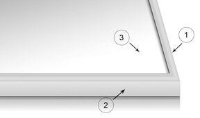 Rama aluminiowa srebrna B2