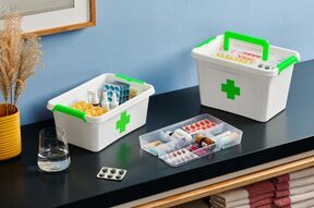 Apteczka pojemnik na leki organizer 4,5l + wkład