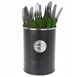 Ociekacz na sztućce organizer czarny metalowy