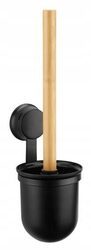 Szczotka do wc toalety czarna z przyssawką