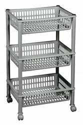 Regał na kółkach łazienka półka 3 poziomy