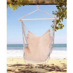 Hamak brazylijski fotel podwieszany huśtawka beż