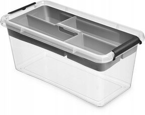 Pojemnik plastikowy pudło organizer pokrywa 8l