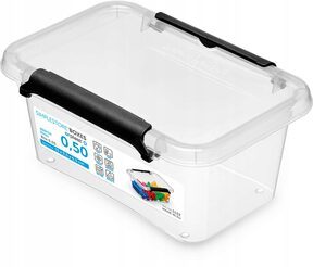 Organizer pojemnik plastikowy z pokrywą 0,5 l