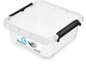 Pojemnik pudło organizer plastikowy pokrywa 2l