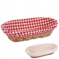 Koszyk rattan owalny na pieczywo chleb 31 cm