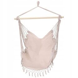 Hamak brazylijski fotel podwieszany huśtawka beż