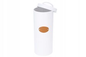 Pojemnik na makaron spaghetti metalowy biały retro