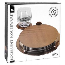 Podkładka podstawki pod kubek talerz złote 6 szt.